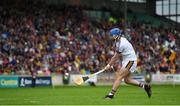 26 May 2018; Mark Fanning of Wexford scores a goal from a penalty during the Leinster GAA Hurling Senior Championship Round 3 match between Offaly and Wexford at Bord na Mona O'Connor Park in Tullamore, Offaly. Photo by Matt Browne/Sportsfile