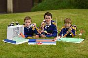 26 May 2018; The Leahy brothers, Shane, aged 11, Jack aged 14, and Morgan, aged 9, from Cratloe, Co. Clare, with their three gold medals after each won their respective Model Making event during day 1 of the Aldi Community Games. Over 3,500 children took part in Aldi Community Games May Festival on a sun-drenched, fun-filled weekend in University of Limerick from 26th to 27th May. Photo by Diarmuid Greene/Sportsfile