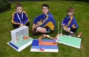 26 May 2018; The Leahy brothers, Shane, aged 11, Jack aged 14, and Morgan, aged 9, from Cratloe, Co. Clare, with their three gold medals after each won their respective Model Making event during day 1 of the Aldi Community Games. Over 3,500 children took part in Aldi Community Games May Festival on a sun-drenched, fun-filled weekend in University of Limerick from 26th to 27th May. Photo by Diarmuid Greene/Sportsfile