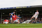 26 May 2018; Mark White of Cork makes a save from a shot by Michael Quinlivan of Tipperary during the Munster GAA Football Senior Championship semi-final match between Tipperary and Cork at Semple Stadium in Thurles, County Tipperary. Photo by Eóin Noonan/Sportsfile