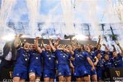 26 May 2018; Isa Nacewa lifts the trophy for Leinster after the Guinness PRO14 Final match between Leinster and Scarlets at the Aviva Stadium in Dublin. Photo by Ramsey Cardy/Sportsfile