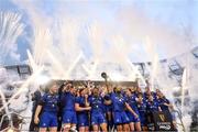 26 May 2018; Isa Nacewa lifts the trophy for Leinster after the Guinness PRO14 Final match between Leinster and Scarlets at the Aviva Stadium in Dublin. Photo by Ramsey Cardy/Sportsfile