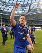 26 May 2018; Jonathan Sexton of Leinster celebrates following the Guinness PRO14 Final between Leinster and Scarlets at the Aviva Stadium in Dublin. Photo by David Fitzgerald/Sportsfile