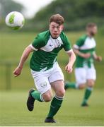 26 May 2018; Jake Cassidy of Ireland during the European Deaf Sport Organization European Championships third qualifying round match between Ireland and Sweden at the FAI National Training Centre in Abbotstown, Dublin. Photo by Stephen McCarthy/Sportsfile