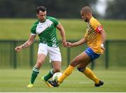 26 May 2018; Sean Young of Ireland in action against Nabil Tebibel of Sweden during the European Deaf Sport Organization European Championships third qualifying round match between Ireland and Sweden at the FAI National Training Centre in Abbotstown, Dublin. Photo by Stephen McCarthy/Sportsfile