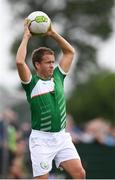 26 May 2018; Darren Dunne of Ireland prepares to take a throw-in during the European Deaf Sport Organization European Championships third qualifying round match between Ireland and Sweden at the FAI National Training Centre in Abbotstown, Dublin. Photo by Stephen McCarthy/Sportsfile