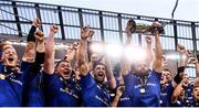 26 May 2018; Leinster captain Isa Nacewa lifts the trophy following their victory in the Guinness PRO14 Final between Leinster and Scarlets at the Aviva Stadium in Dublin. Photo by Ramsey Cardy/Sportsfile