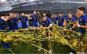 26 May 2018; Tadhg Furlong of Leinster and his Leinster teammates following their victory in the Guinness PRO14 Final between Leinster and Scarlets at the Aviva Stadium in Dublin. Photo by Ramsey Cardy/Sportsfile