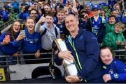 26 May 2018; Leinster senior coach Stuart Lancaster and Jennifer Malone, from Clane, Co. Kildare, following their victory in the Guinness PRO14 Final between Leinster and Scarlets at the Aviva Stadium in Dublin. Photo by Ramsey Cardy/Sportsfile