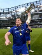 26 May 2018; Tadhg Furlong of Leinster following their victory in the Guinness PRO14 Final between Leinster and Scarlets at the Aviva Stadium in Dublin. Photo by Ramsey Cardy/Sportsfile