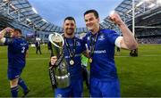 26 May 2018; Rob Kearney, left, and Jonathan Sexton of Leinster following their victory in the Guinness PRO14 Final between Leinster and Scarlets at the Aviva Stadium in Dublin. Photo by Ramsey Cardy/Sportsfile