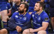 26 May 2018; Isa Nacewa, left, and Cian Healy of Leinster watch the final moments of the Guinness PRO14 Final between Leinster and Scarlets at the Aviva Stadium in Dublin. Photo by Ramsey Cardy/Sportsfile