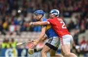 27 May 2018; John McGrath of Tipperary in action against Seán O'Donoghue of Cork during the Munster GAA Hurling Senior Championship Round 2 match between Tipperary and Cork at Semple Stadium in Thurles, Tipperary. Photo by Daire Brennan/Sportsfile