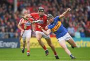 27 May 2018; Dan McCormack of Tipperary in action against Mark Ellis of Cork during the Munster GAA Hurling Senior Championship Round 2 match between Tipperary and Cork at Semple Stadium in Thurles, Tipperary. Photo by Eóin Noonan/Sportsfile