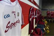 27 May 2018; The jersey of Galway goalkeeper James Skehill in the dressing room before the Leinster GAA Hurling Senior Championship Round 3 match between Galway and Kilkenny at Pearse Stadium in Galway. Photo by Piaras Ó Mídheach/Sportsfile