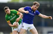 27 May 2018; Paddy Kennelly of Meath in action against Conor Berry of Longford during the Leinster GAA Football Senior Championship Quarter-Final match between Longford and Meath at Glennon Brothers Pearse Park in Longford. Photo by Harry Murphy/Sportsfile