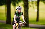 27 May 2018; Sophie Dolan, from Dunboyne, Co Meath, on her way to winning the Duathlon during Day 2 of the Aldi Community Games May Festival, which saw over 3,500 children take part in a fun-filled weekend at University of Limerick from 26th to 27th May.  Photo by Diarmuid Greene/Sportsfile