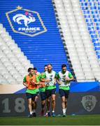 27 May 2018; Republic of Ireland players, from left, Seamus Coleman, Declan Rice, Shane Duffy, David Meyler and Greg Cunningham during Republic of Ireland training at Stade de France in Paris, France. Photo by Stephen McCarthy/Sportsfile