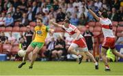 27 May 2018; Michael Murphy of Donegal  in action against Michael Bateson of Derry during the Ulster GAA Football Senior Championship Quarter-Final match between Derry and Donegal at Celtic Park in Derry. Photo by Oliver McVeigh/Sportsfile