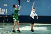27 May 2018; Cillian Murphy, left, and Nathan Moran from Burrishoole, Co Mayo, practice their handball skills during Day 2 of the Aldi Community Games May Festival, which saw over 3,500 children take part in a fun-filled weekend at University of Limerick from 26th to 27th May. Photo by Diarmuid Greene/Sportsfile