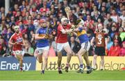 27 May 2018; Tim O'Mahony of Cork in action against Billy McCarthy, left, and Brendan Maher of Tipperary during the Munster GAA Hurling Senior Championship Round 2 match between Tipperary and Cork at Semple Stadium in Thurles, Tipperary. Photo by Daire Brennan/Sportsfile