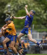 27 May 2018; Clare goalkeeper Donal Tuohy wins possession in his own square during the Munster GAA Hurling Senior Championship Round 2 match between Clare and Waterford at Cusack Park in Ennis, Co Clare. Photo by Ray McManus/Sportsfile
