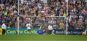 27 May 2018; Waterford goalkeeper Stephen O'Keeffe is beaten for Clare's second goal during the Munster GAA Hurling Senior Championship Round 2 match between Clare and Waterford at Cusack Park in Ennis, Co Clare. Photo by Ray McManus/Sportsfile