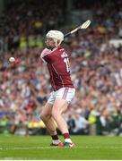 27 May 2018; Joe Canning of Galway scores his side's first goal from a penalty in the first half during the Leinster GAA Hurling Senior Championship Round 3 match between Galway and Kilkenny at Pearse Stadium in Galway. Photo by Piaras Ó Mídheach/Sportsfile
