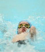 27 May 2018; Cameron Jackson, from Castleknock, Co. Dublin, competing in the 25m Backstroke U10 & O8 Boys event during Day 2 of the Aldi Community Games May Festival, which saw over 3,500 children take part in a fun-filled weekend at University of Limerick from 26th to 27th May.  Photo by Sam Barnes/Sportsfile