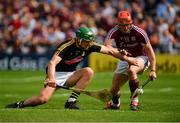 27 May 2018; Conor Whelan of Galway in action against Eoin Murphy of Kilkenny during the Leinster GAA Hurling Senior Championship Round 3 match between Galway and Kilkenny at Pearse Stadium in Galway. Photo by Piaras Ó Mídheach/Sportsfile