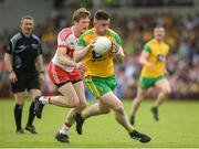 27 May 2018; Patrick McBrearty of Donegal in action against Brendan Rogers of Derry during the Ulster GAA Football Senior Championship Quarter-Final match between Derry and Donegal at Celtic Park in Derry. Photo by Oliver McVeigh/Sportsfile