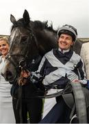 27 May 2018; Jockey Colm O'Donoghue after winning the Tattersalls Irish 1,000 Guineas with Alpha Centauri during the Curragh Races Irish 1000 Guineas Day at the Curragh in Kildare. Photo by Barry Cregg/Sportsfile
