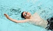 27 May 2018;   Nikodem Jancewicz, from Castleblayney, Co. Monaghan, competing in the Boys U10-O9 25m backstroke event during Day 2 of the Aldi Community Games May Festival, which saw over 3,500 children take part in a fun-filled weekend at University of Limerick from 26th to 27th May.  Photo by Sam Barnes/Sportsfile