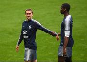 27 May 2018; Antoine Griezmann, left, and Paul Pogba during France training at Stade de France in Paris, France. Photo by Stephen McCarthy/Sportsfile