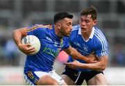27 May 2018; Darren Hayden of Wicklow is tackled by Con O'Callaghan of Dublin during the Leinster GAA Football Senior Championship Quarter-Final match between Wicklow and Dublin at O'Moore Park in Portlaoise, Co Laois. Photo by Ramsey Cardy/Sportsfile