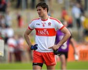 27 May 2018; A dejected Christopher McKaigue of Derry after the Ulster GAA Football Senior Championship Quarter-Final match between Derry and Donegal at Celtic Park in Derry. Photo by Oliver McVeigh/Sportsfile