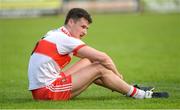 27 May 2018; A dejected Kevin Johnston of Derry after the Ulster GAA Football Senior Championship Quarter-Final match between Derry and Donegal at Celtic Park in Derry. Photo by Oliver McVeigh/Sportsfile
