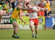27 May 2018; Emmet Bradley of Derry in action against Stephen McMenamin of Donegal during the Ulster GAA Football Senior Championship Quarter-Final match between Derry and Donegal at Celtic Park in Derry. Photo by Oliver McVeigh/Sportsfile