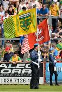27 May 2018; A general view of flag bearers before the parade in the Ulster GAA Football Senior Championship Quarter-Final match between Derry and Donegal at Celtic Park in Derry. Photo by Oliver McVeigh/Sportsfile