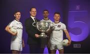28 May 2018; In attendance at AIB’s announcement of the 5-year extension of their sponsorship which is Backing Club and County are, from left, James O'Donoghue of Kerry, Tom Kinsella, Chief Marketing Officer, AIB, James McCarthy of Dublin and Eoghan Kerin of Galway. AIB’s GAA sponsorship includes the GAA All-Ireland Senior Football Championship, AIB Club Championships and the AIB Camogie Club Championships. AIB is proud to be a partner of the GAA for 27 years, now backing Club and County for a fourth consecutive year. AIB’s partnership with the GAA is reflective of the belief that ‘Club Fuels County’.  For exclusive content and to see why AIB is backing Club and County follow us @AIB_GAA on Twitter, Instagram, Snapchat, Facebook and AIB.ie/GAA. Photo by Sam Barnes/Sportsfile