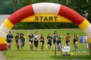 27 May 2018; A general view of the start of the Girls Duathlon during Day 2 of the Aldi Community Games May Festival, which saw over 3,500 children take part in a fun-filled weekend at University of Limerick from 26th to 27th May. Photo by Diarmuid Greene/Sportsfile