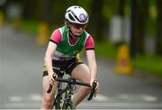 27 May 2018; Shauna Finn from Abbeyfeale, Co. Limerick, competing in the Duathlon during Day 2 of the Aldi Community Games May Festival, which saw over 3,500 children take part in a fun-filled weekend at University of Limerick from 26th to 27th May. Photo by Diarmuid Greene/Sportsfile