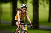 27 May 2018; Ruth Leyden, from Ennis, Co. Clare, competing in the Duathlon during Day 2 of the Aldi Community Games May Festival, which saw over 3,500 children take part in a fun-filled weekend at University of Limerick from 26th to 27th May.  Photo by Diarmuid Greene/Sportsfile