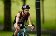 27 May 2018; Danielle Griffin, from Glenmore - Tullogher - Rosbercon, Co. Kilkenny, competing in the Duathlon during Day 2 of the Aldi Community Games May Festival, which saw over 3,500 children take part in a fun-filled weekend at University of Limerick from 26th to 27th May.  Photo by Diarmuid Greene/Sportsfile