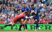 26 May 2018; Isa Nacewa of Leinster is tackled by Hadleigh Parkes of Scarlets during the Guinness PRO14 Final between Leinster and Scarlets at the Aviva Stadium in Dublin. Photo by Ramsey Cardy/Sportsfile