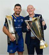 26 May 2018; Rob Kearney of Leinster and Leinster team doctor Dr. Jim McShane following the Guinness PRO14 Final between Leinster and Scarlets at the Aviva Stadium in Dublin. Photo by Ramsey Cardy/Sportsfile