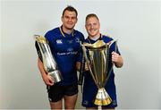 26 May 2018; Rhys Ruddock and James Tracy of Leinster following the Guinness PRO14 Final between Leinster and Scarlets at the Aviva Stadium in Dublin. Photo by Ramsey Cardy/Sportsfile