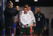 28 May 2018; Seamus Coleman of Republic of Ireland waits to lead out his teams prior to the International Friendly match between France and Republic of Ireland at Stade de France in Paris, France. Photo by Stephen McCarthy/Sportsfile