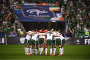 28 May 2018; The Republic of Ireland team prior to the International Friendly match between France and Republic of Ireland at Stade de France in Paris, France. Photo by Seb Daly/Sportsfile
