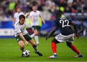 28 May 2018; Seamus Coleman of Republic of Ireland in action against Benjamin Mendy of France during the International Friendly match between France and Republic of Ireland at Stade de France in Paris, France. Photo by Seb Daly/Sportsfile